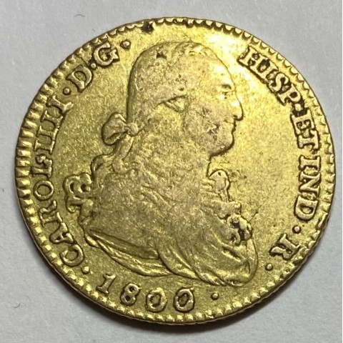 2 ESCUDOS CARLOS IV 1800 MADRID