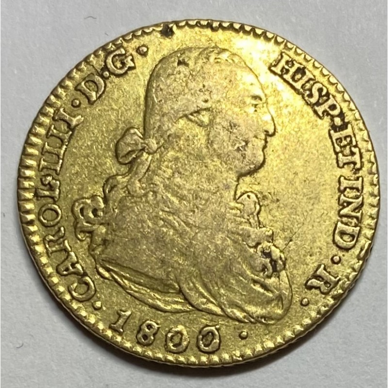 2 ESCUDOS CARLOS IV 1800 MADRID