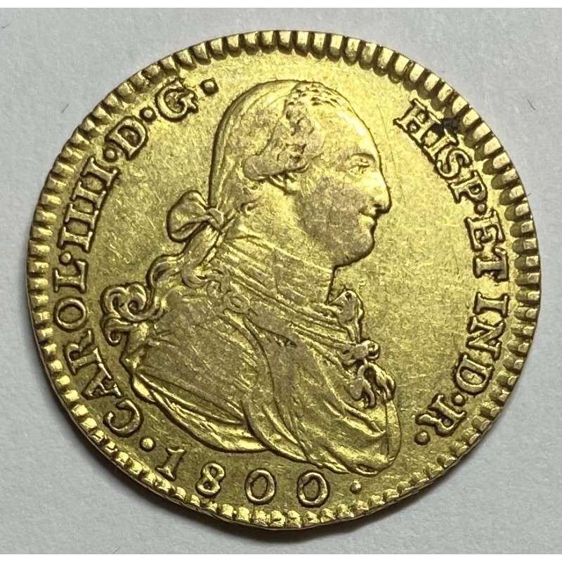 2 ESCUDOS CARLOS IV 1800 MADRID