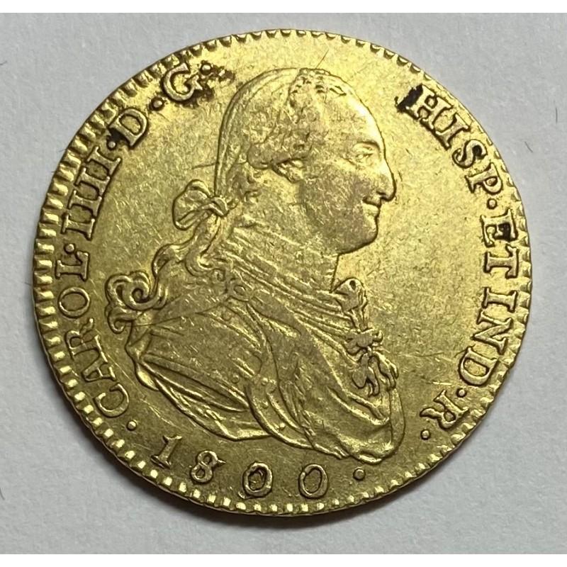 2 ESCUDOS CARLOS IV 1800 MADRID