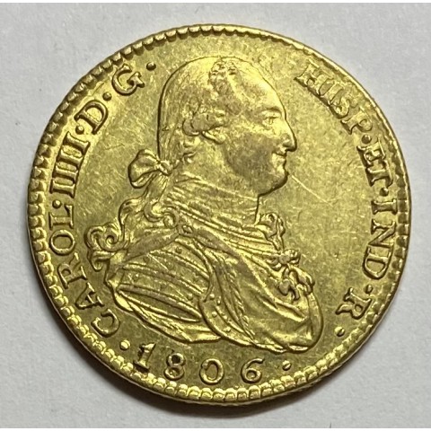 2 ESCUDOS CARLOS IV 1806 MADRID