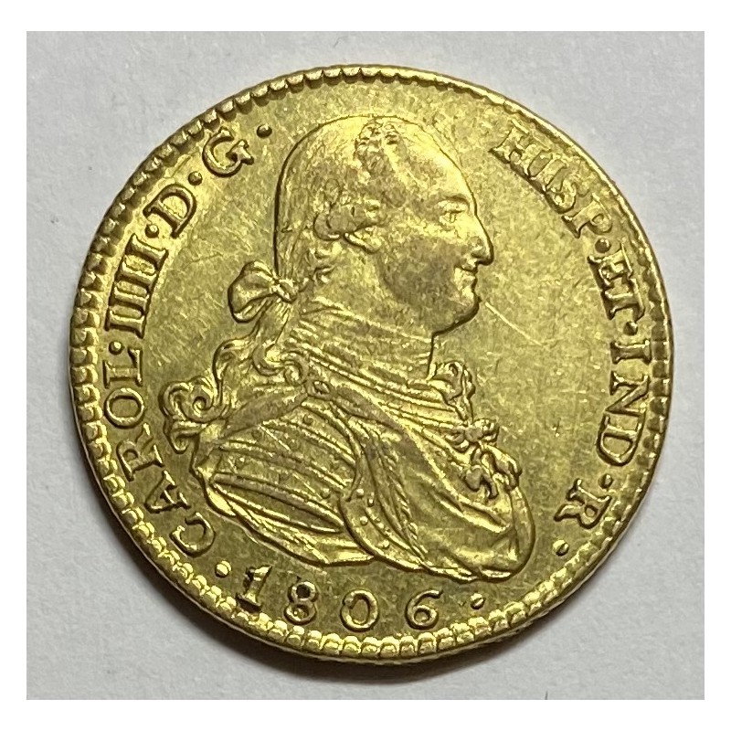 2 ESCUDOS CARLOS IV 1806 MADRID