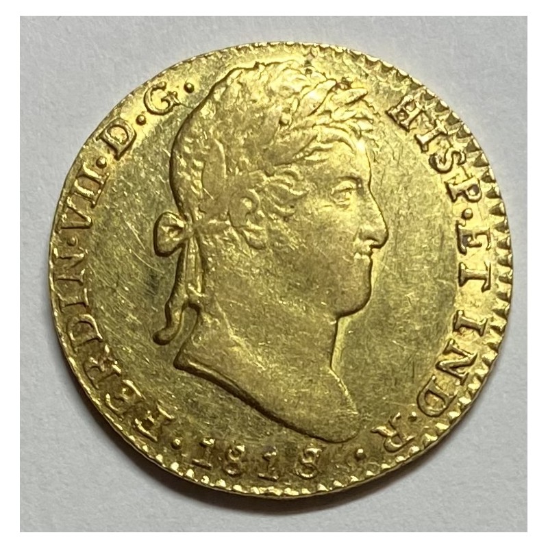 2 ESCUDOS FERNANDO VII 1818 SEVILLA