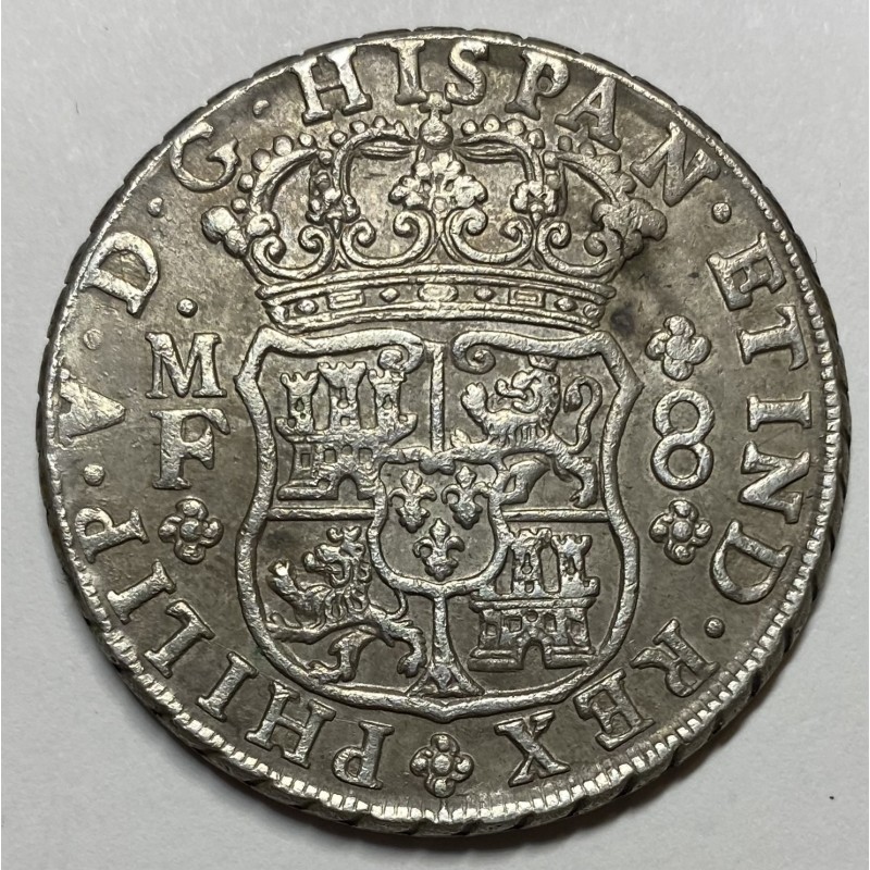 8 REALES FELIPE V 1741 MÉJICO