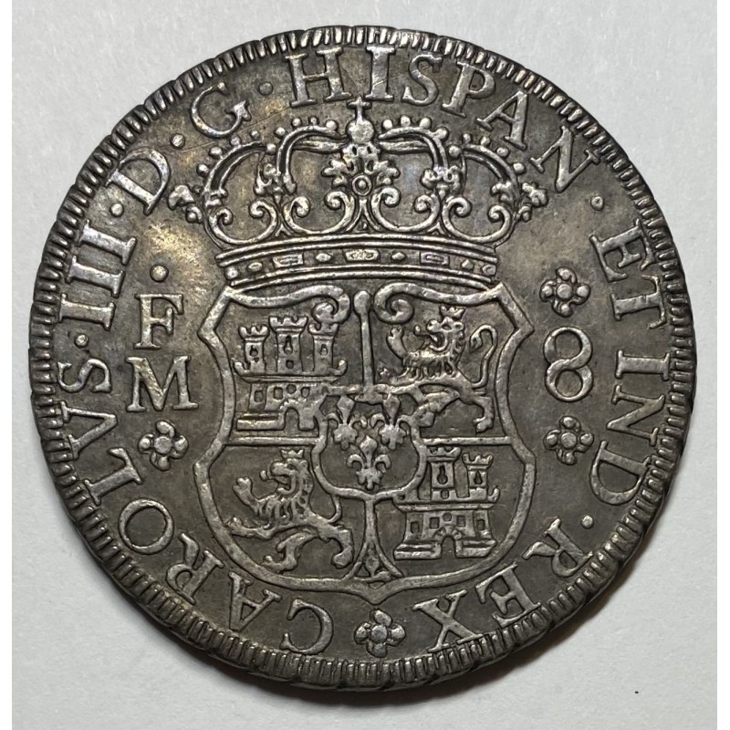 8 REALES CARLOS III 1770 MÉJICO (COLUMNARIO)