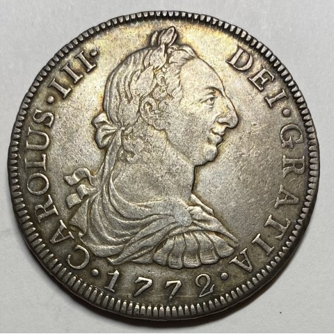 8 REALES CARLOS III 1772 MÉJICO