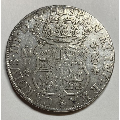 8 REALES CARLOS III 1767 MÉJICO (COLUMNARIO)