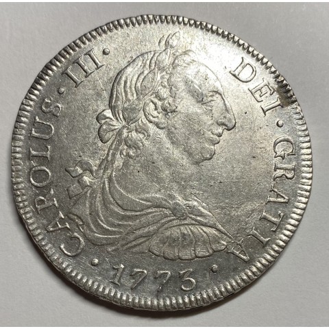 8 REALES CARLOS III 1773 LIMA