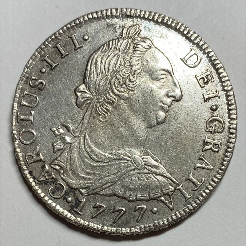 8 REALES CARLOS III 1777 POTOSÍ