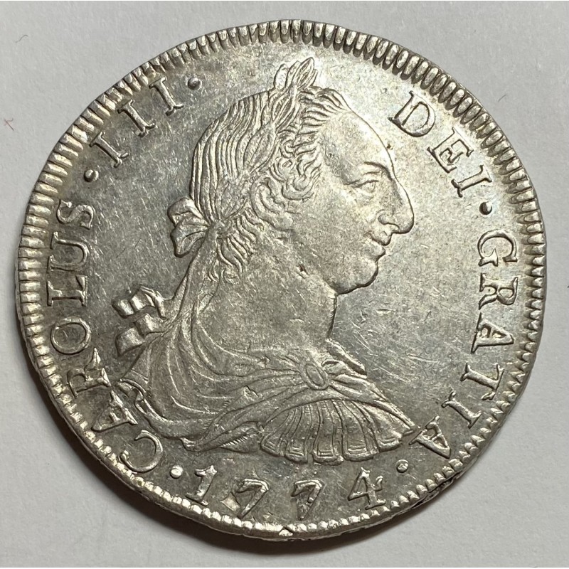 8 REALES CARLOS III 1774 POTOSÍ